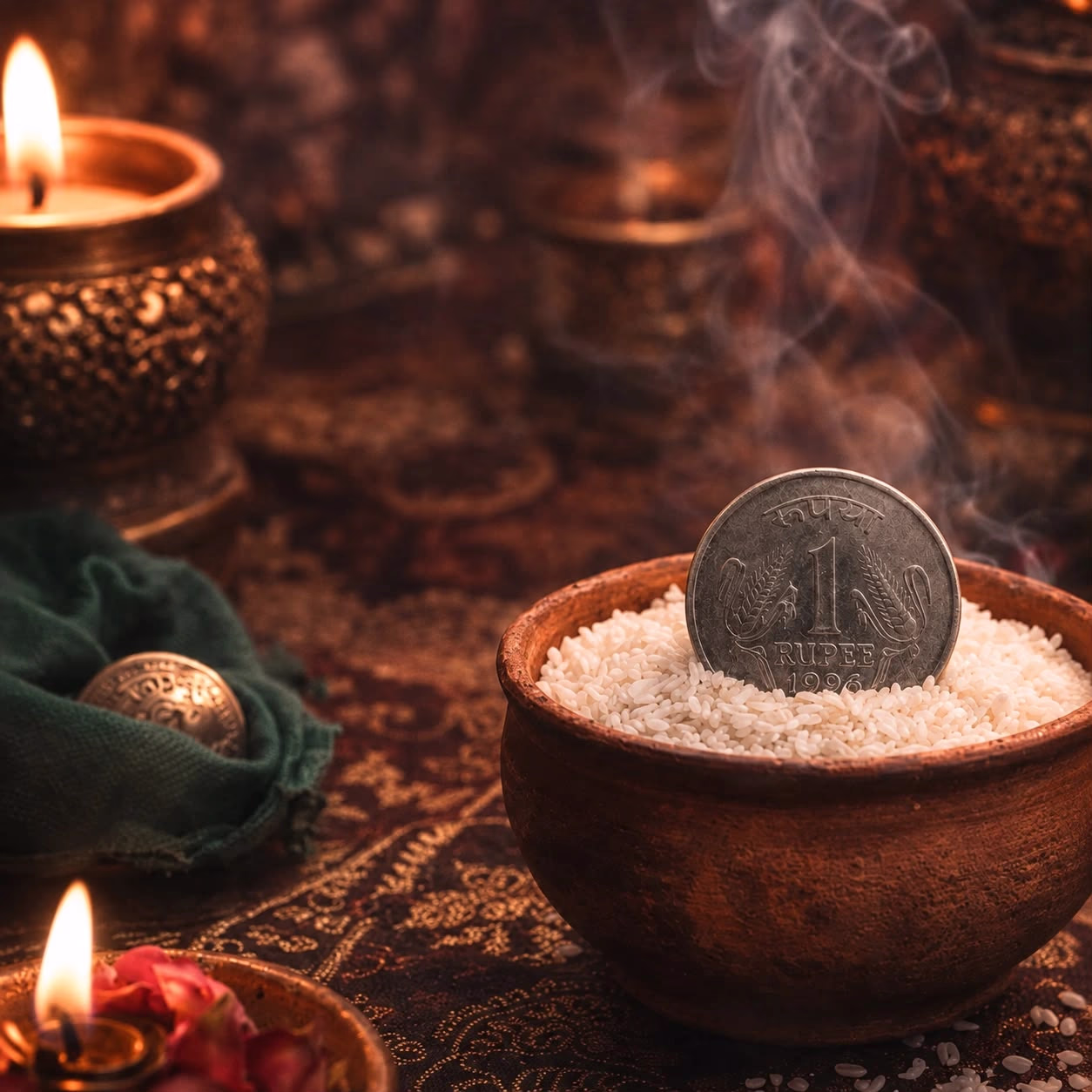 Lakshmi Coin Remedy for Stable Money Flow